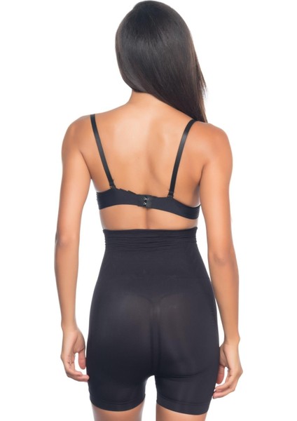 Siyah Mı Emay 2075 Yüksek Bel Desenli Double Kısa Paça Korse modelleri