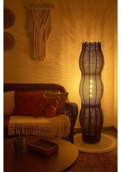 Doğal El Yapımı Lambader Bohem,ahşap,modern,rustik