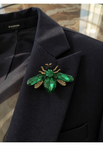 Taş Detaylı Nature Collection Broş Vıp Seri