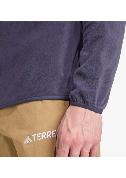 Multi Essentials 1-2 Zip Fleece Erkek Mavi Yürüyüş Polar.-