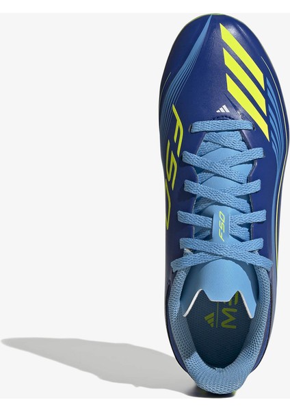 F50 Messi League Firm-Multi Ground Çocuk Mavi Çim Saha Kramponu.-