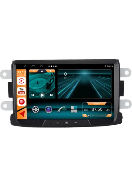 Dacia Duster (2014-2018) Android Carplay Navigasyon Multimedya - 4gb Ram 64GB HDD -CLLG24069