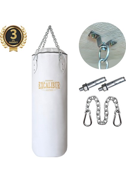 Klasik Boks Kum Torbası 90 x 35 cm Beyaz fiyatları