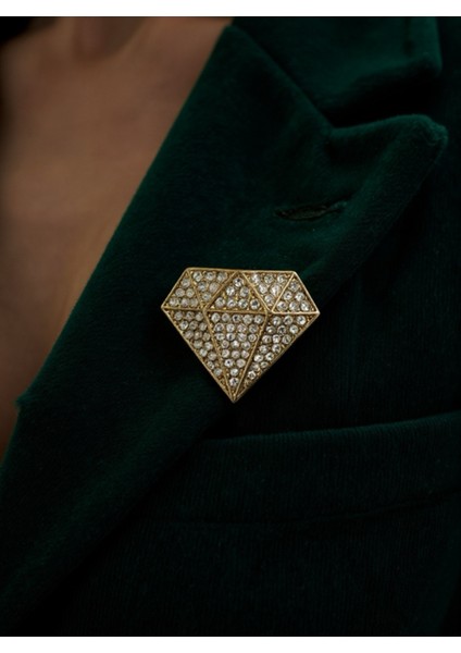 Diamond Shape Taşlı Broş Luxury Sparkle Collection fiyatları
