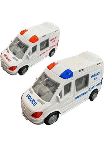 Sürtmeli Polis ve Itfaiye Minibüsleri