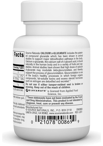 Calcium D-Glucarate, 500 Mg Kalsiyum D-Glukarattan Premium Cellular Detoxifier fırsatları