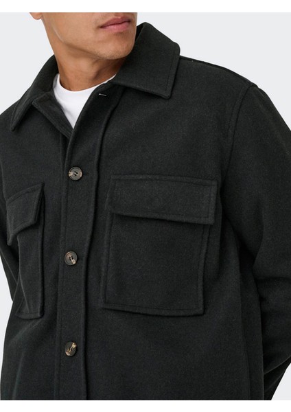 Onskane Shacket Koyu Gri Erkek Ceket 22034727 indirimleri