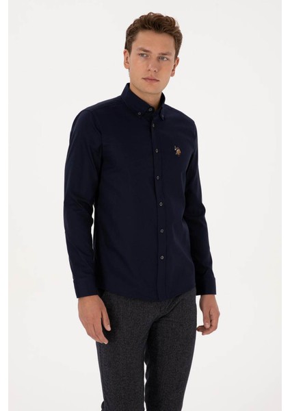 CEDCOLOR025K Lacivert Erkek Gömlek 2225466