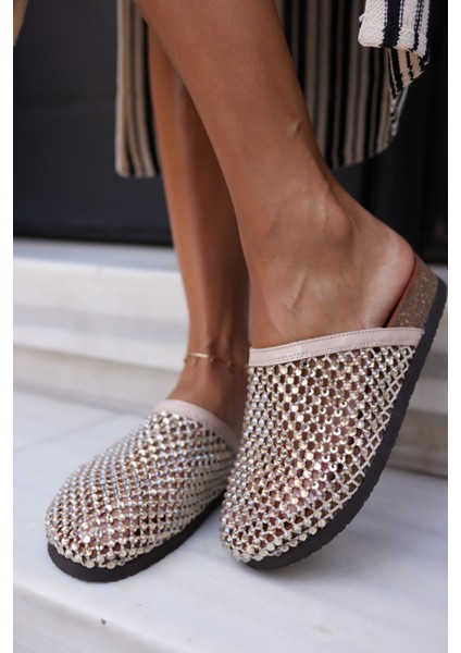 Pott Kadın Bej File Taş Ithal Terlık fiyatları