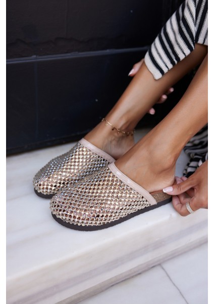 Pott Kadın Bej File Taş Ithal Terlık indirimleri