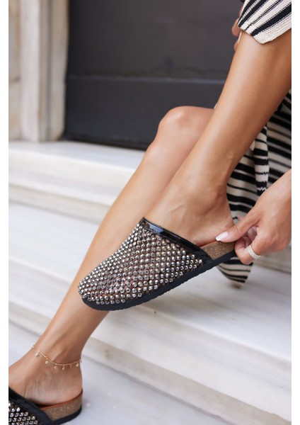 Pott Kadın Bej File Taş Ithal Terlık modelleri