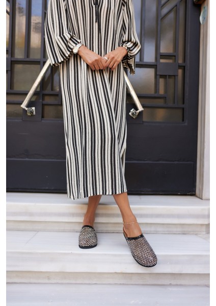 Pott Kadın Bej File Taş Ithal Terlık