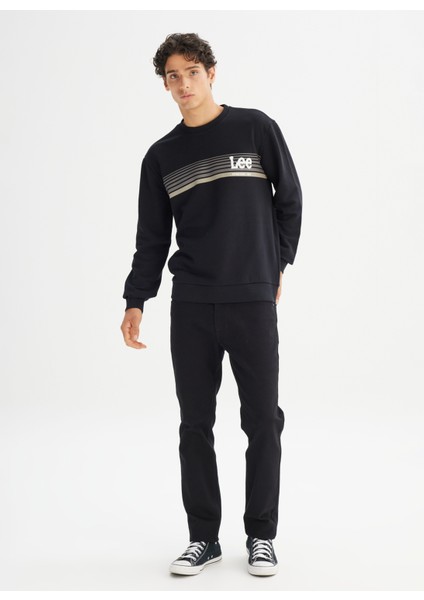 Bisiklet Yaka Siyah Erkek Sweatshırt L2520099001 Siyah Sweatshirt