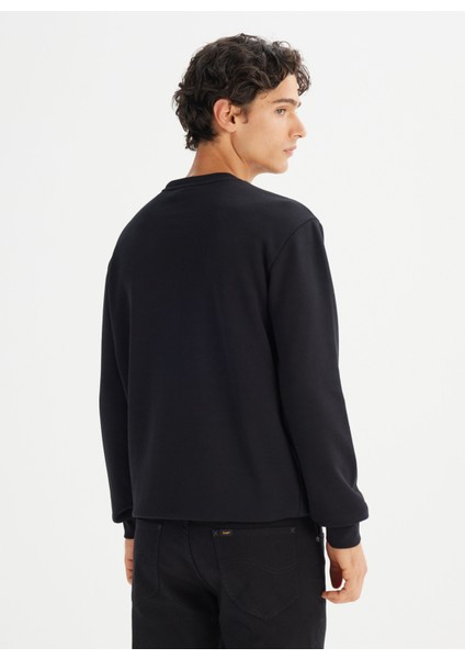 Bisiklet Yaka Siyah Erkek Sweatshırt L2520099001 Siyah Sweatshirt fırsatları