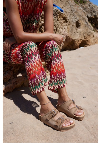 Roys Kadın Siyah Gercek Deri Mantar Ithal Fusped Terlık modelleri