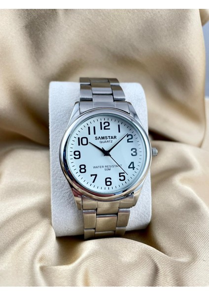 Smstr4 Metal Klasik Rakamlı Uygun Fiyatlı Erkek Kol Saati