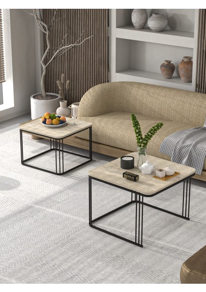 Orta Sehpa Ve Zigon Sehpa Damla Gold Beyaz fiyatları