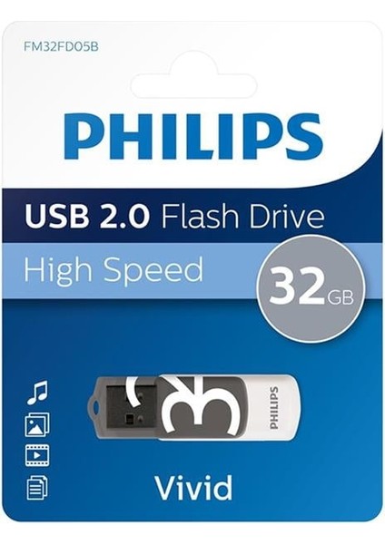 Vivid Serisi 32GB USB 3.0 Super Speed Flash Bellek (FM32FD00B/00)