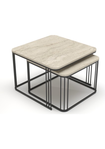 Orta Sehpa Ve Zigon Sehpa Damla Gold Beyaz indirimleri