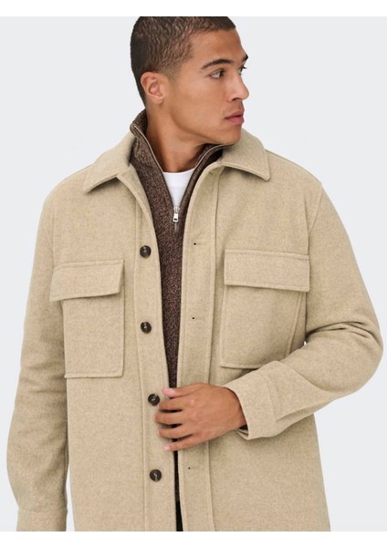 Onskane Shacket Bej Erkek Ceket 22034727 indirimleri