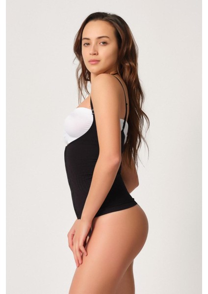 Siyah Mı Emay 2030 Agraflı Göğsü Açık Atlet Korse modelleri