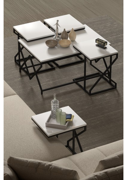 Tv Sehpası Mira Gümüş 5033 Beyaz 160 Cm 35 Cm 50 Cm modelleri