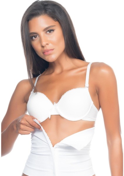 Beyaz Mı Emay 2026 Agraflı Korse