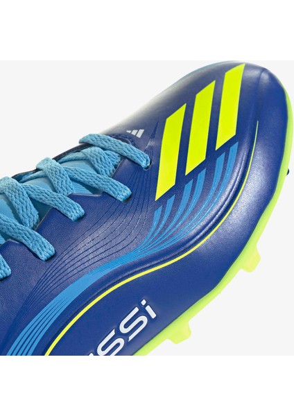 F50 Messi League Firm-Multi Ground Çocuk Mavi Çim Saha Kramponu.-