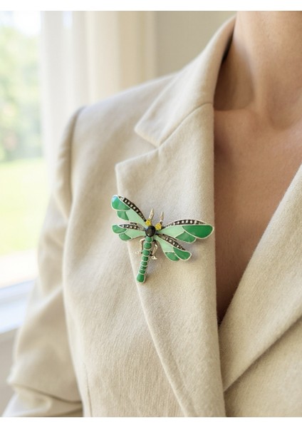 Taş Detaylı Nature Collection Broş Vıp Seri