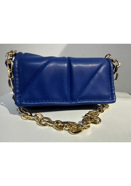 Lacivert Zincirli Çanta