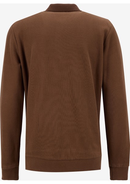 Polo Yaka Taba Erkek Sweatshırt 261 Lcm 241067 Newblend Taba