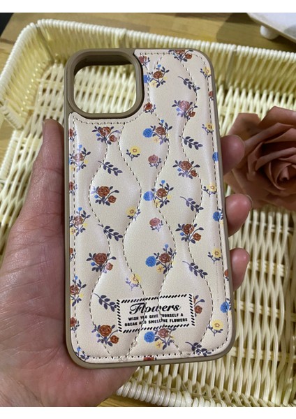 Apple Iphone 13/14 Uyumlu Pofidik Kahverengi -Çiçekli Kılıf fiyatları