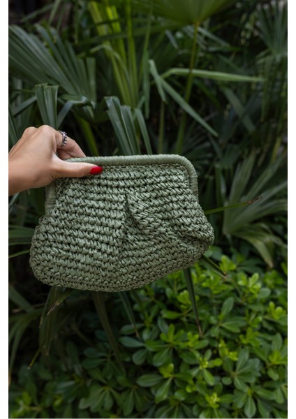 Jude Kadın Yeşil Hasir Plaj-Gunluk Çanta fırsatları