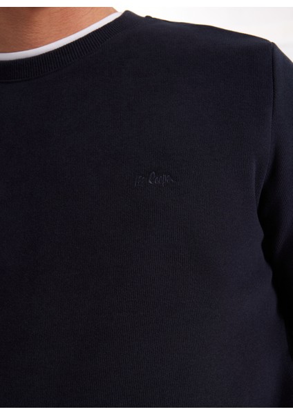 Yuvarlak Yaka Lacivert Erkek Sweatshırt 261 Lcm 241063 Newdwade Lacivert fırsatları