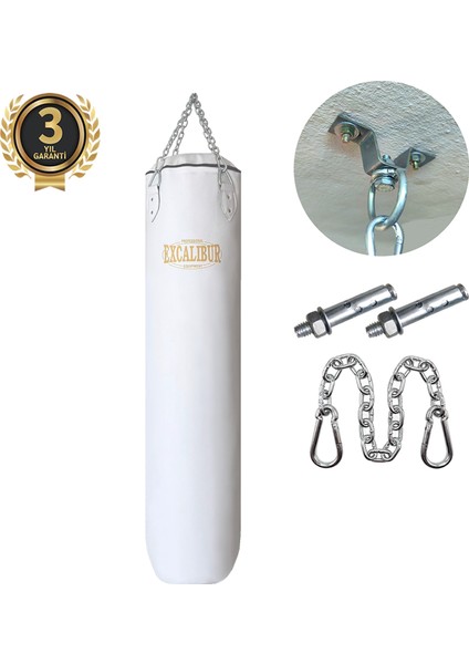 Klasik Boks Kum Torbası 135 cm x 35 cm Beyaz fiyatları