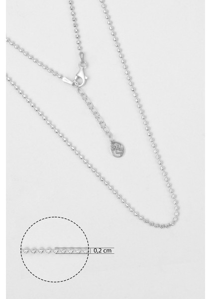 Italyan Lucia 18 Ayar Beyaz Altın Kaplama 43 cm Gümüş Zincir Kolye modelleri