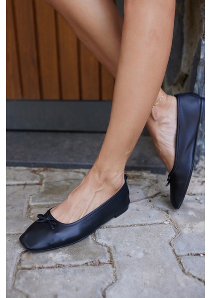 Astra Kadın Kot Mavi Gercek Deri Babet