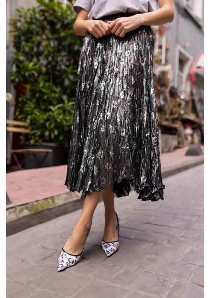 Paradiso Kadin Beyaz Leopar Payetli Topuklu Stiletto fırsatları