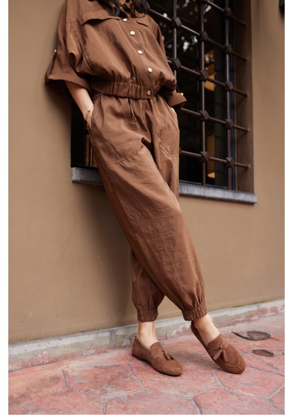 Albares Kadın Bordo Gercek Suet Puskullu Babet indirimleri