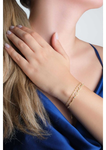 Minimal 18 Ayar Sarı Altın Kaplama 19 cm Gümüş Zincir Bileklik fırsatları