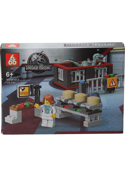 Jurassic World Dinozor LEGO Uyumlu Mini Blok Akıl ve Zeka Gelişim Oyuncak Seti 174 Parça ES-66101-3