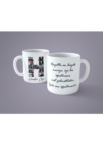 Öğretmenler Gününe Özel Atatürk Resimli H Harfli Isimli Baskılı Kupa Bardak fiyatları