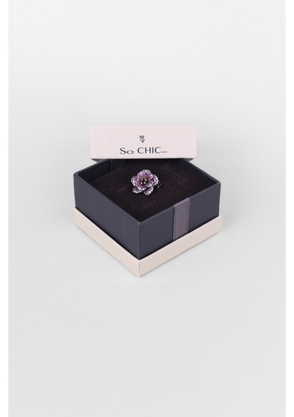 Kamelya Siyah Rodyum Kaplama Gümüş Broş indirimleri