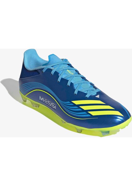 F50 Messi League Firm-Multi Ground Erkek Mavi Çim Saha Kramponu.-