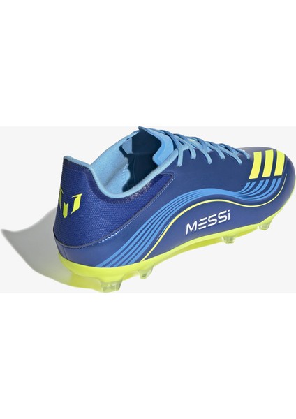 F50 Messi League Firm-Multi Ground Erkek Mavi Çim Saha Kramponu.-