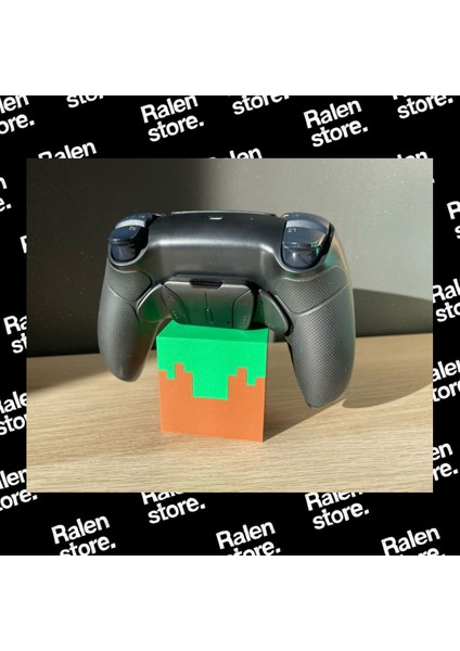 Minecraft Temalı Ps5 Gamepad Dualsense Stand Tekli | 10CM | Çimen Blok ( Yüksek Kalite 3D Baskı Pla ) fiyatları