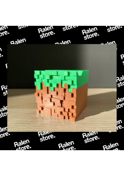 Minecraft Temalı Ps5 Gamepad Dualsense Stand Tekli | 10CM | Çimen Blok ( Yüksek Kalite 3D Baskı Pla ) modelleri