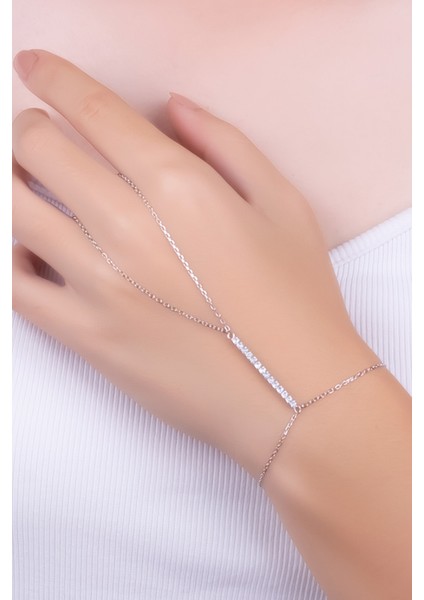 Phoebe 18 Ayar Beyaz Altın Kaplama 23 cm Gümüş Şahmeran fiyatları