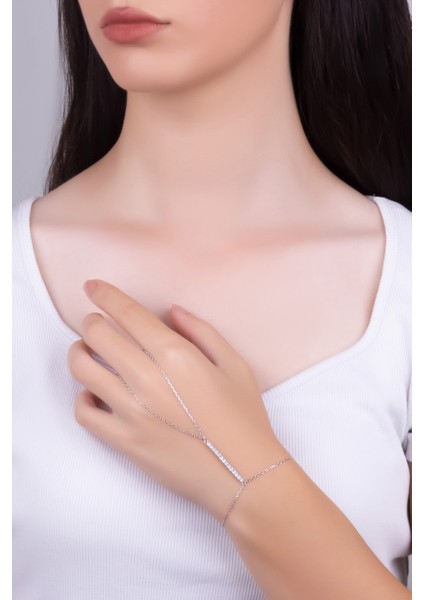 Phoebe 18 Ayar Beyaz Altın Kaplama 23 cm Gümüş Şahmeran fırsatları