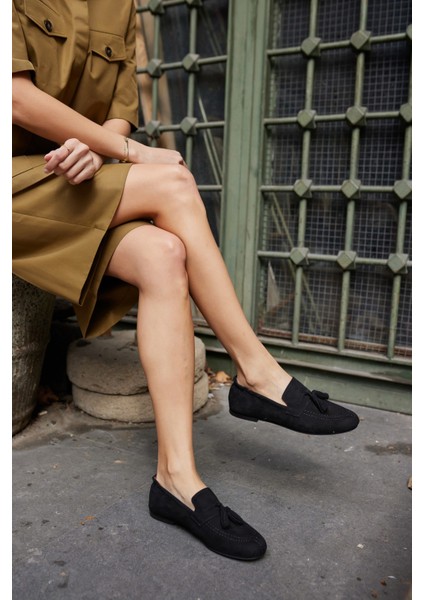 Albares Kadın Bordo Gercek Suet Puskullu Babet modelleri